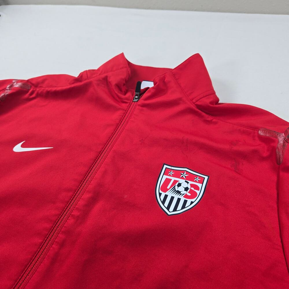 Nike Team USA Soccer Sideline Red Track Jacket Men's Size XXL‎